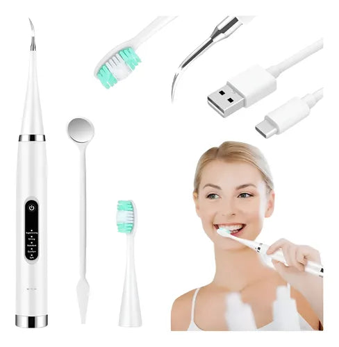 KIT DENTAL 4 EN 1: CEPILLO ELECTRICO + ELIMINADOR DE SARRO ULTRASONICO