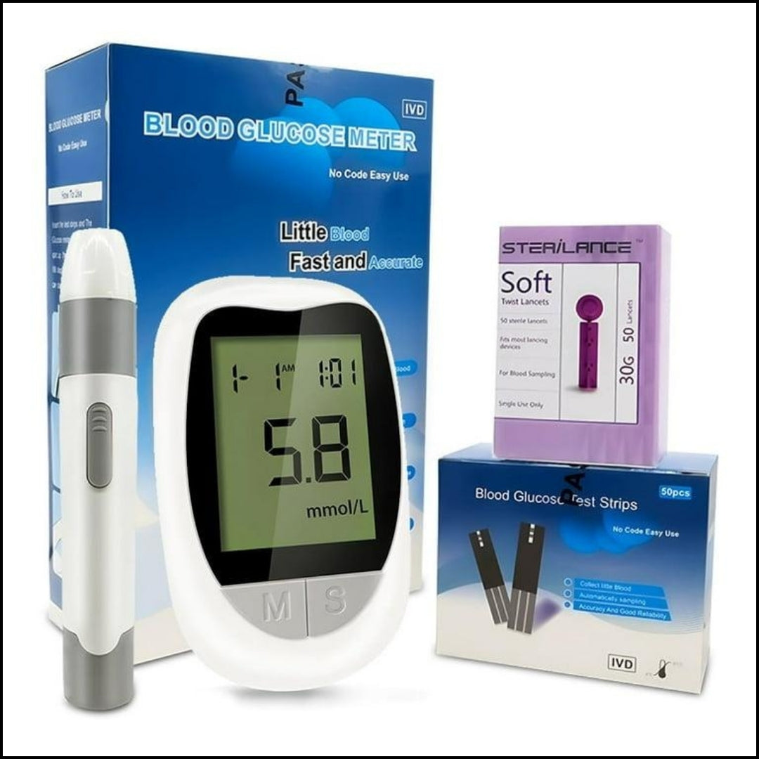 Kit de Glucómetro Digital - Rápido y Preciso para el Control de la Glucosa
