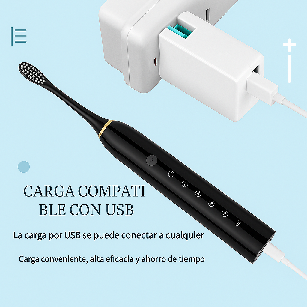 KIT DENTAL 4 EN 1: CEPILLO ELECTRICO + ELIMINADOR DE SARRO ULTRASONICO