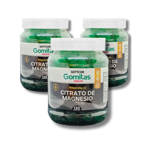 Gomitas Adultos Citrato de Magnesio - 130 Gomitas | Sottcor