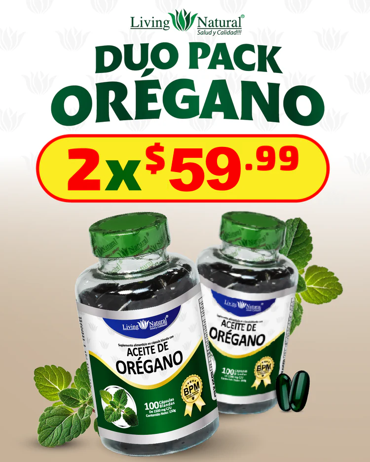 ACEITE DE OREGANO 1500MG ANTIFLAMATORIO + ANTIOXIDANTE x 100 CAP