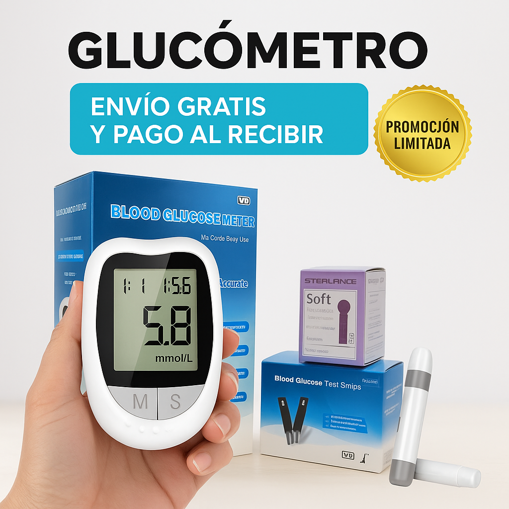 Kit de Glucómetro Digital - Rápido y Preciso para el Control de la Glucosa