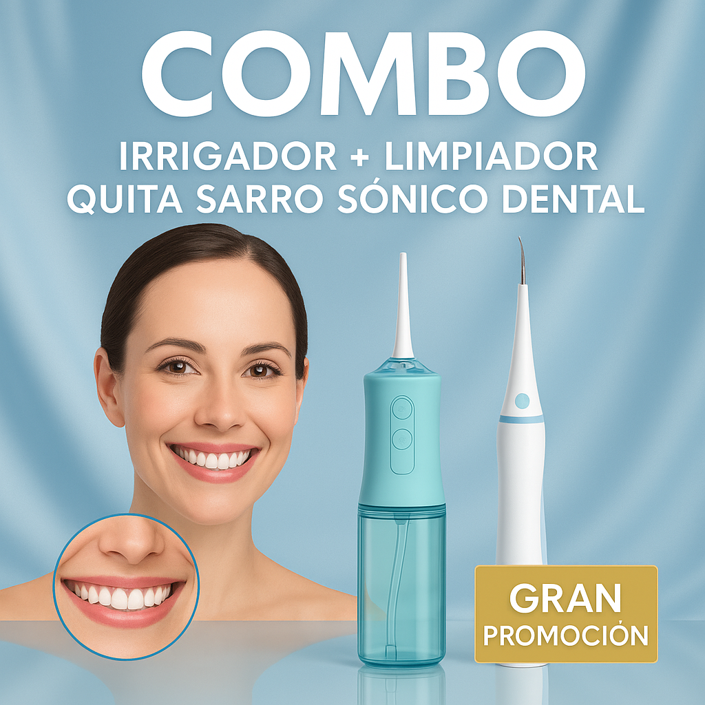 SUPER COMBO || IRRIGADOR + QUITA SARRO DENTAL