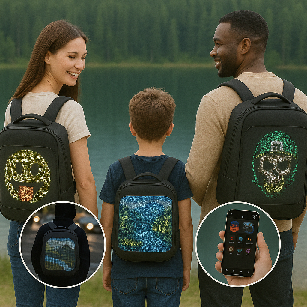 Mochila LED inalambrica