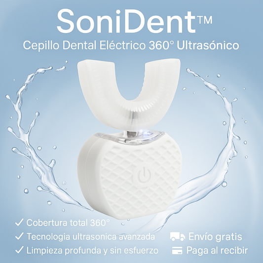 SoniDent™ || Cepillo de dientes eléctrico 360° ultrasónico
