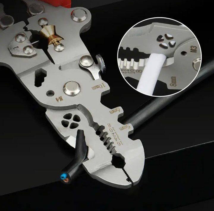 10 EN 1: TIJERAS PELACABLES MULTIFUNCIONALES CON PRUEBA ELECTRICA