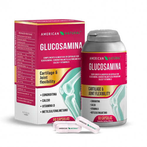 GLUCOSAMINA x 60 CAPS || SUPLEMENTO NATURAL  PARA MEJORAR LA SALUD ARTICULAR Y ÓSEA