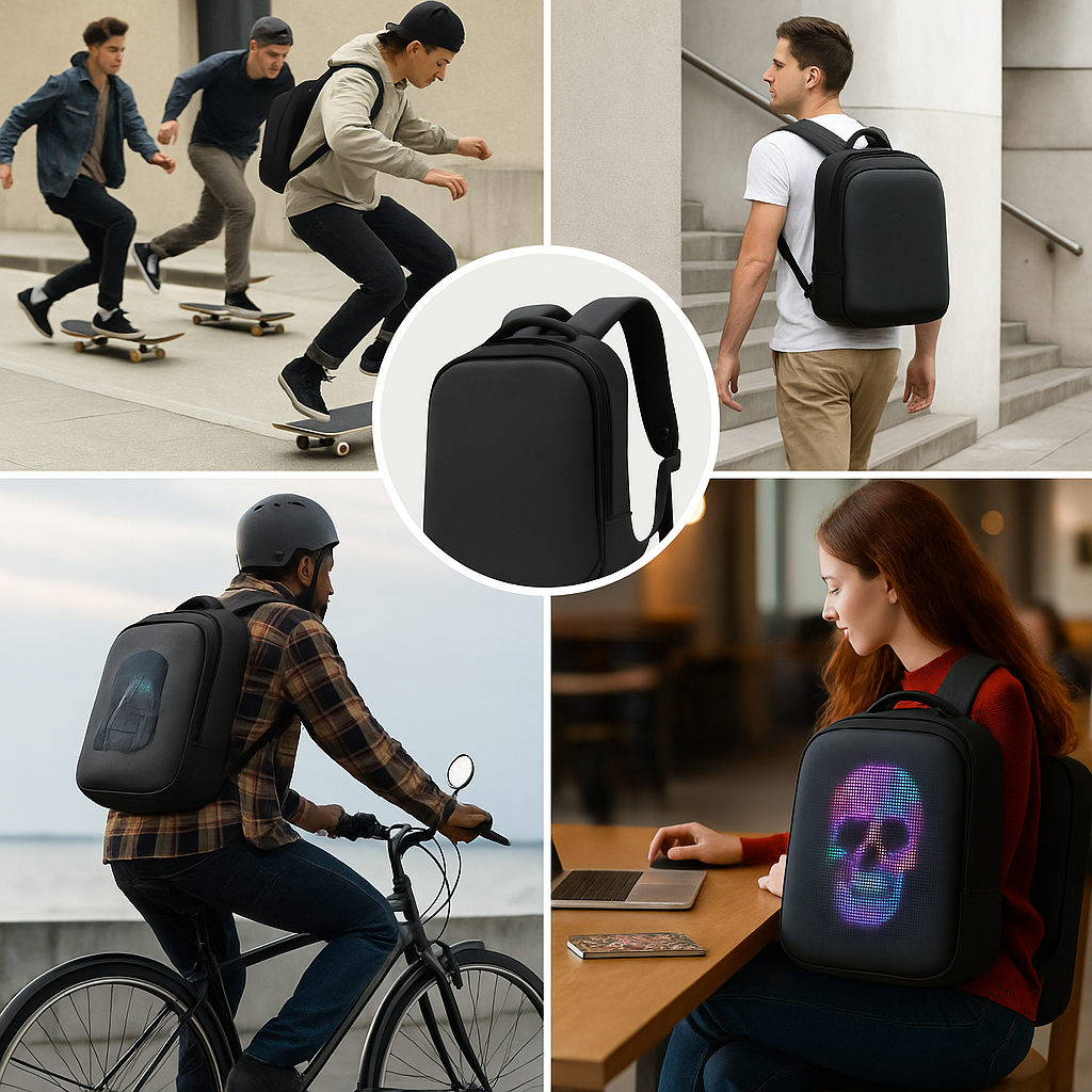 Mochila LED inalambrica