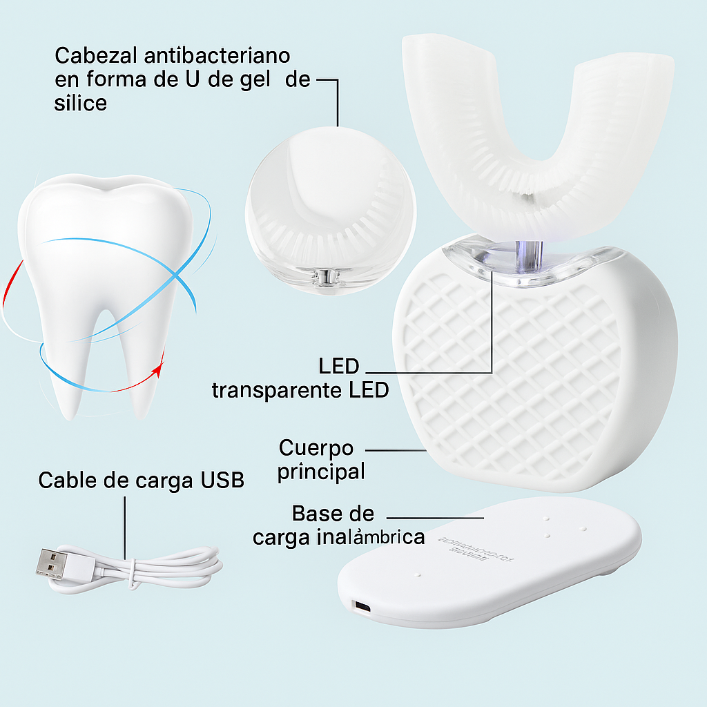 SoniDent™ || Cepillo de dientes eléctrico 360° ultrasónico