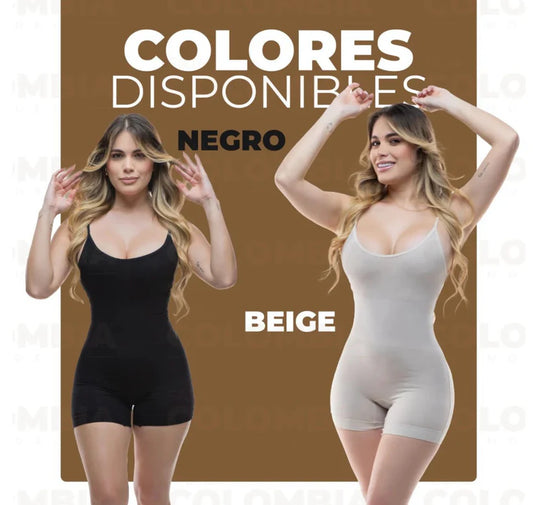 FAJA TEJIDA PIERNA CORTA CON TIRAS