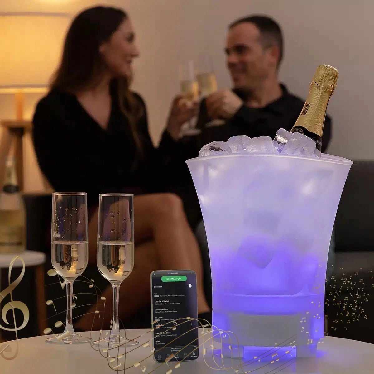 Hielera Parlante 5 litros ||  Luz LED Multicolor + Bluetooth