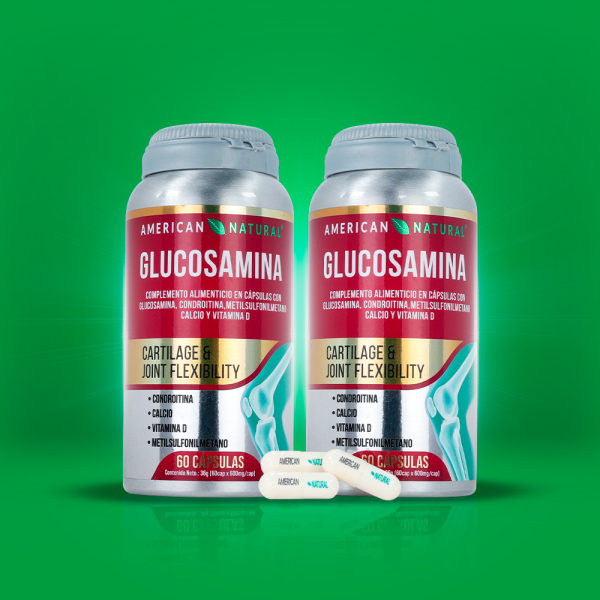 GLUCOSAMINA x 60 CAPS || SUPLEMENTO NATURAL  PARA MEJORAR LA SALUD ARTICULAR Y ÓSEA