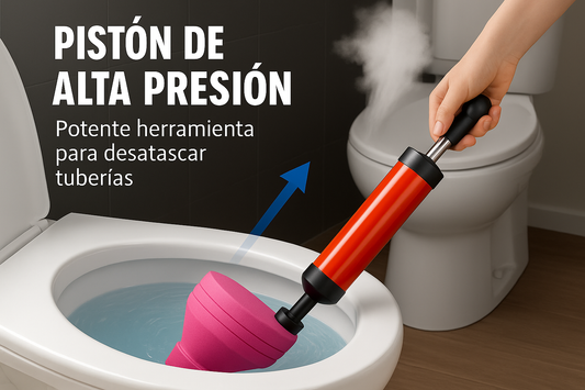 Destapa inodoros y drenajes a presión || Olvídate de los atascos en segundos