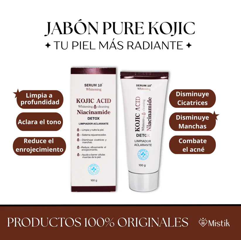 Kit Adiós Manchas  ✨ : Serum + Jabón Acido Kojico y Niacinamida