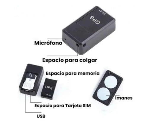 Minilocalizador Inalámbrico Recargable GPS GF-07