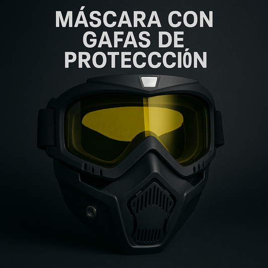 MASCARA CON GAFAS DE PROTECCION