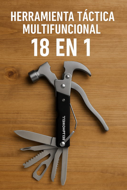 Tac Tool ® Herramienta táctica multifuncional 18 en 1