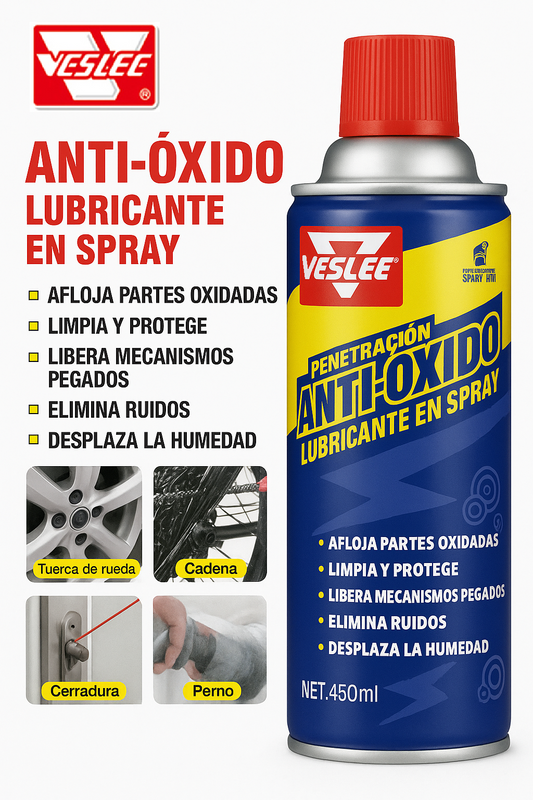 VESLEE || SPRAY QUITA OXIDO + LUBRICANTE