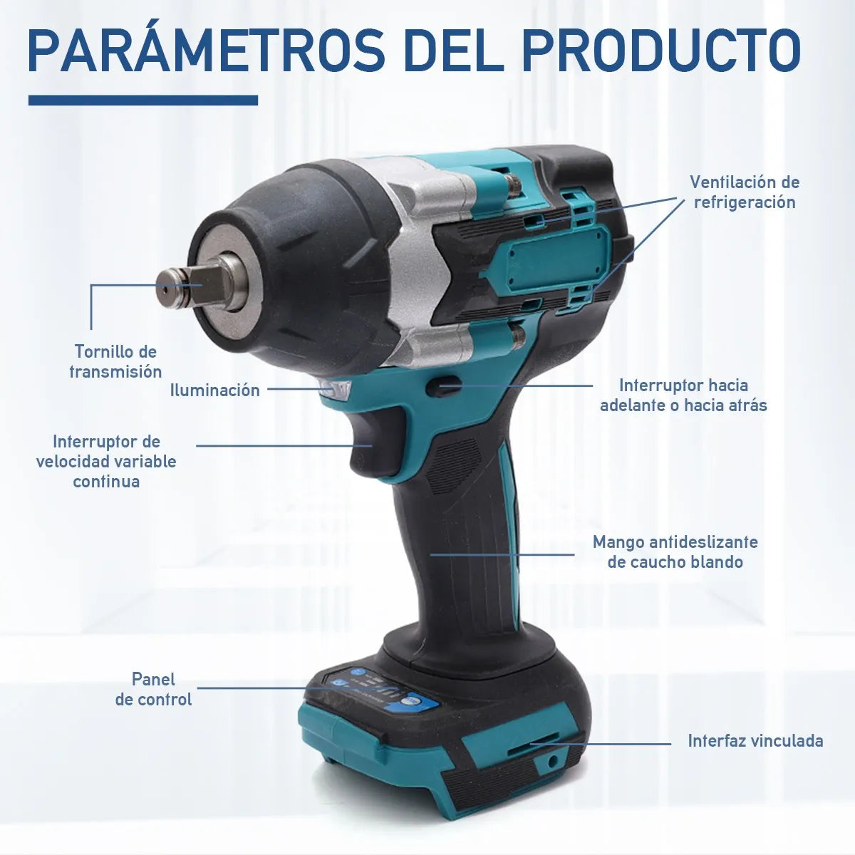 Kit Makita: Taladro de Impacto + 26 accesorios + 2 baterías.