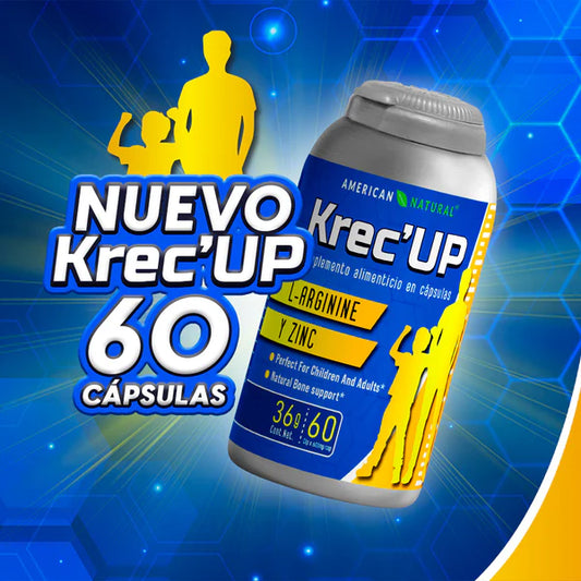 KREC UP x 60 CAPS || SUPLEMENTO NATURAL QUE ESTIMULA EL CRECIMIENTO