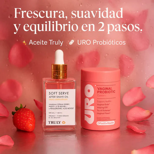 ACEITE TRULY-90 ml + URO PROBIÓTICOS VAGINALES-60 CAP | COMBO ORIGINAL IMPORTADO