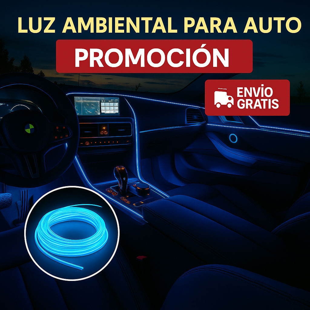 LUCES LED NEÓN PARA CARRO x 3 METROS