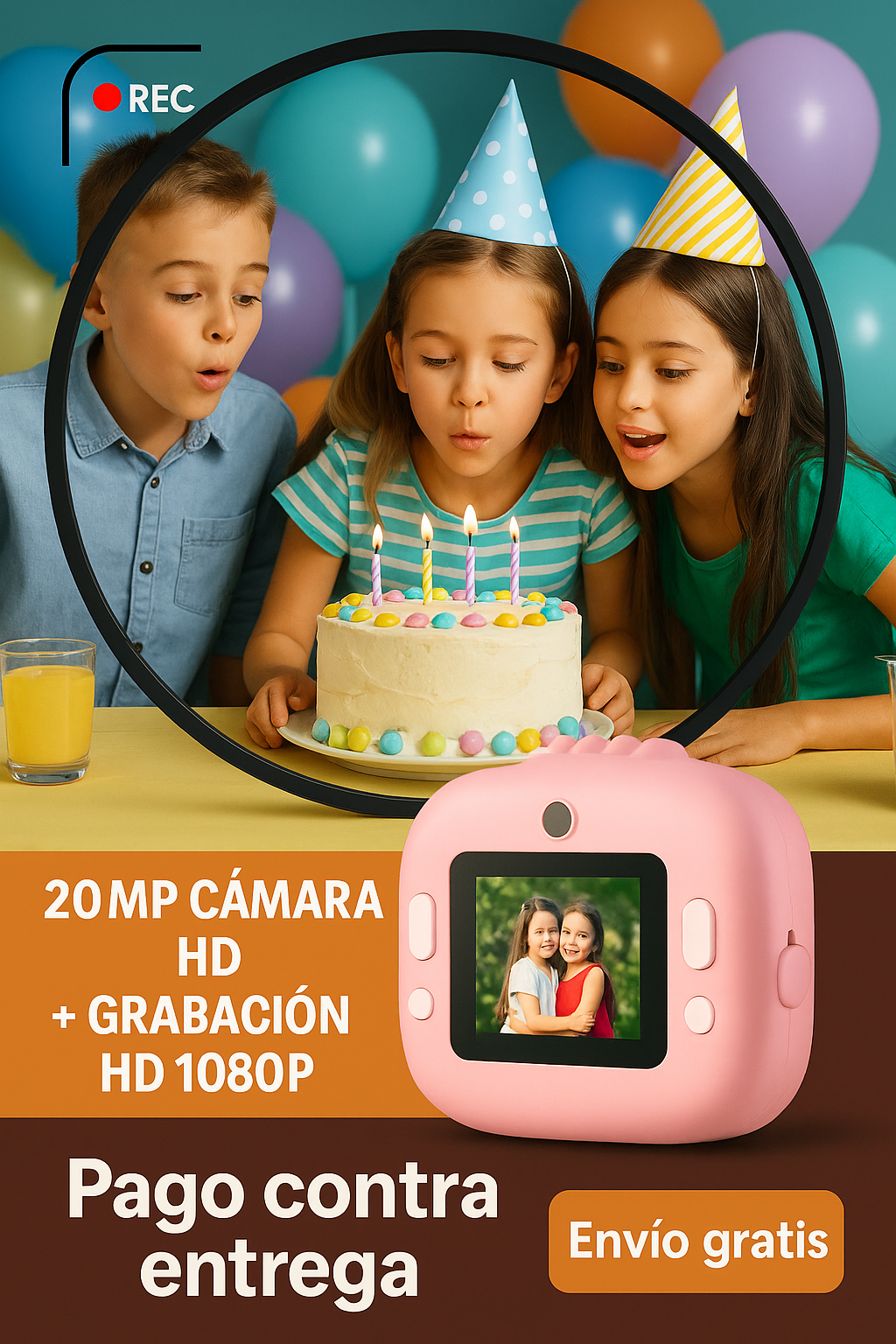 KIDCAM CAMARA INSTANTANEA PARA NIÑOS
