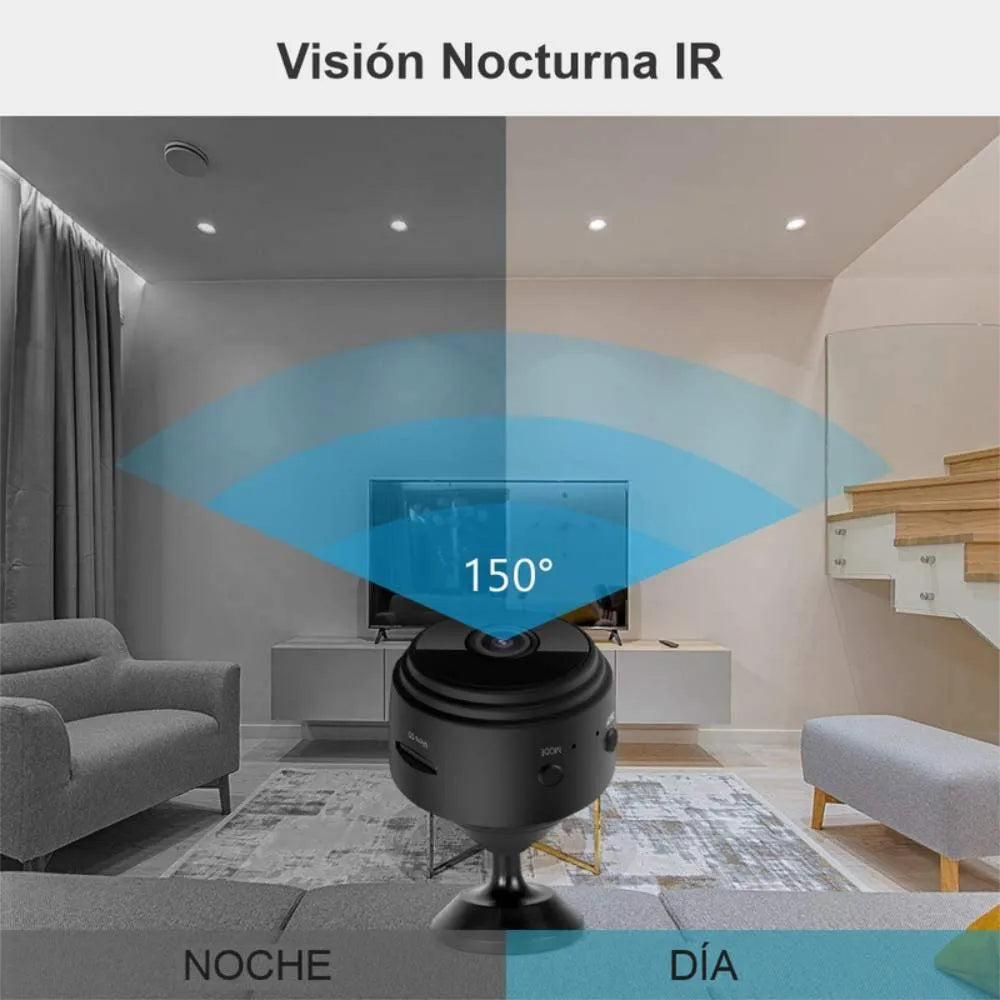 Mini Cámara  de vigilancia Inalámbrica Oculta Full HD 1080P |   Video + Audio + Control desde Celular